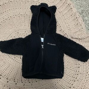 Columbia Cozy Black Fleece Baby Hoodie